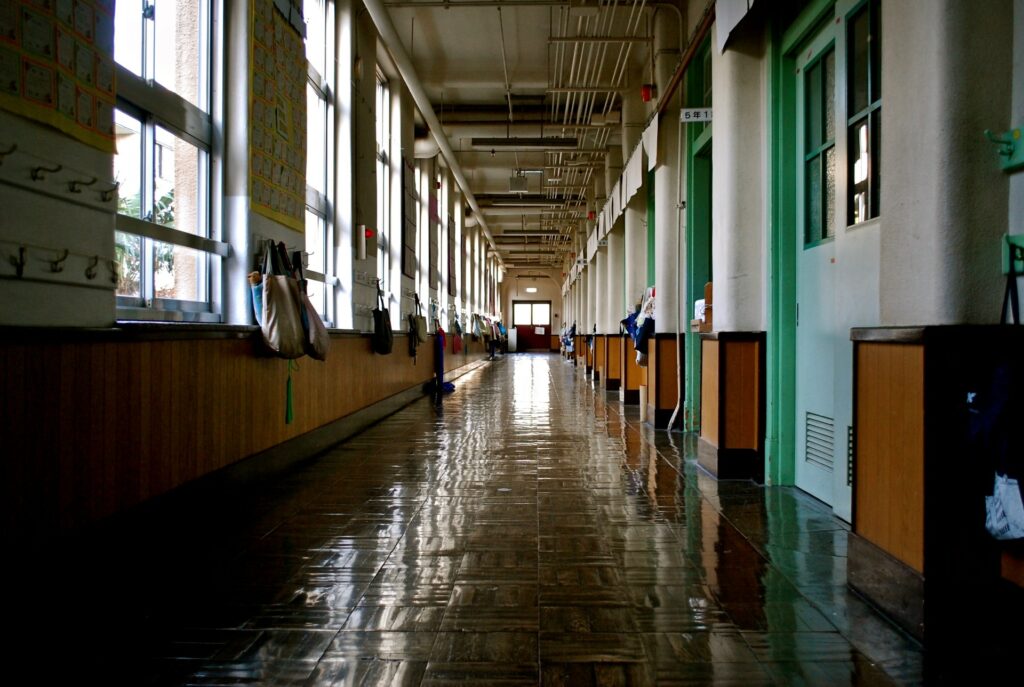 NSW selective school clean hallway