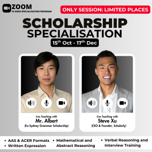 Year 5 Scholarship Specialisation Zoom With Mr. Steve & Mr. Albert Term 4 2025