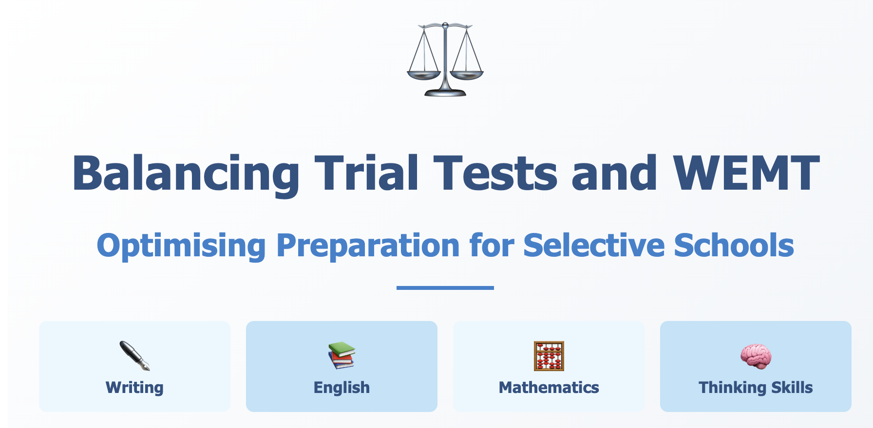 Balancing Trial Tests WEMT: Proven Strategies for Selective School
