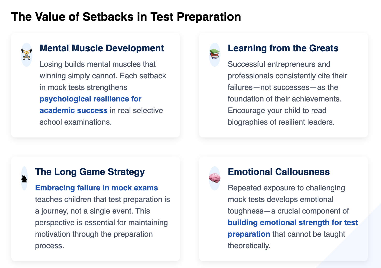 Selective School Test Prep Psychology: Why Learning to Lose Builds ...
