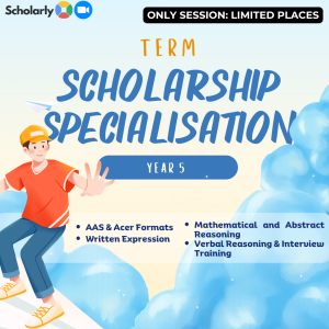 Year 5 Scholarship Specialisation Zoom Term 4 2026