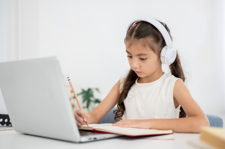 Students learning in classroom