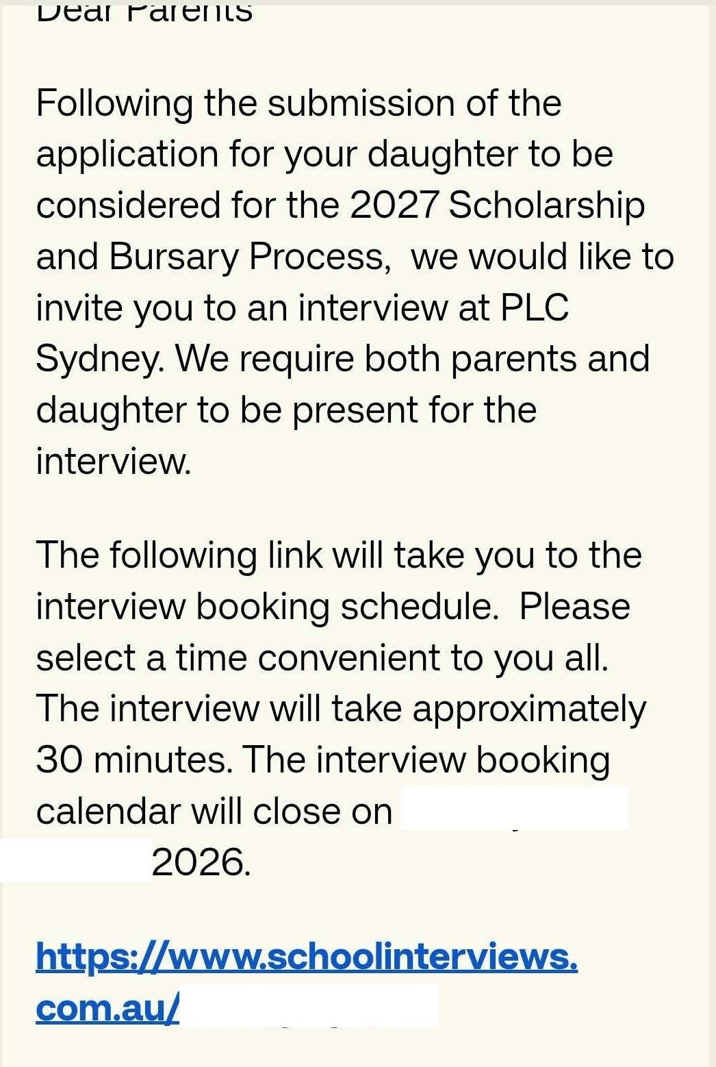 Presbyterian Ladies' College 80% Scholarship + Interview
