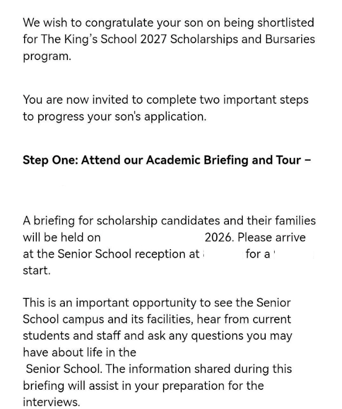 The King's School Shortlisted