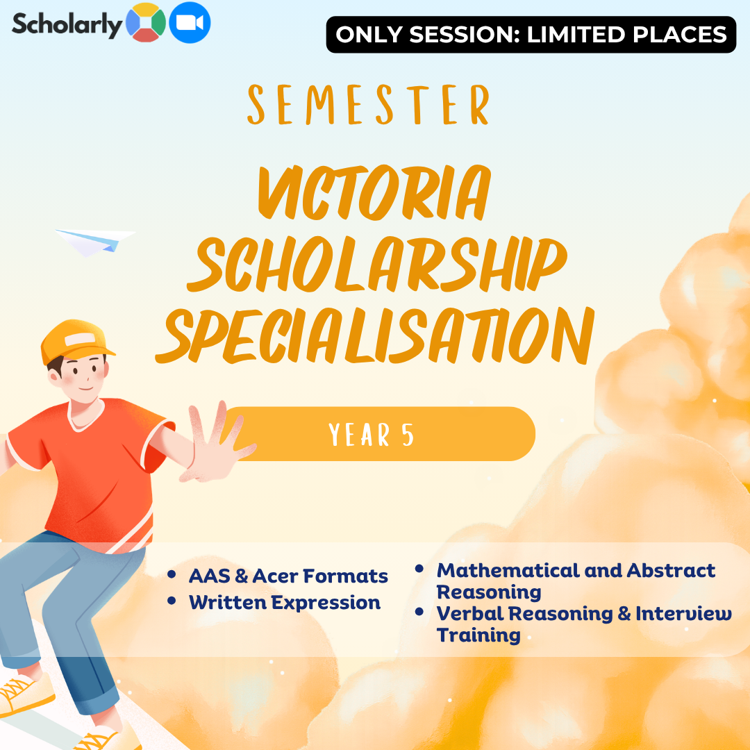 Year 5 Victoria Scholarship Specialisation Zoom Semester 2